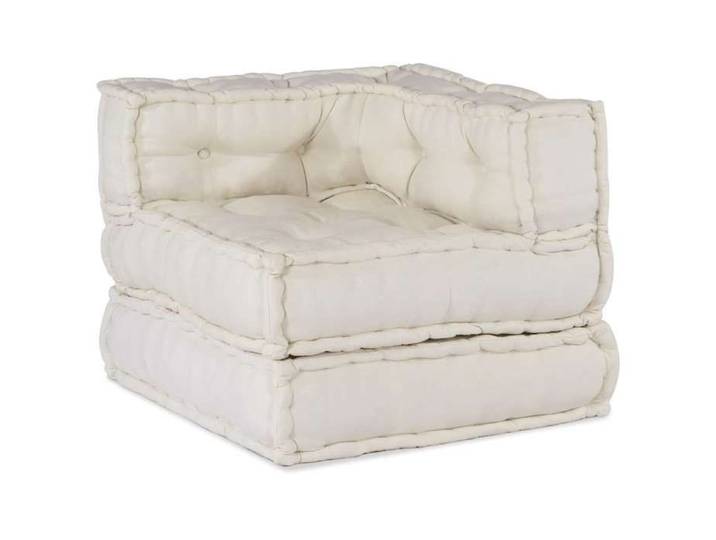 Moderne Canapé modulaire crème 70x70x54 tissu Décoration de chaises & canapés @EU56414