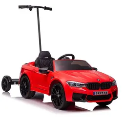 Batteriebetriebenes Auto BMW M5 mit Plattform für Eltern, rot, lackiert