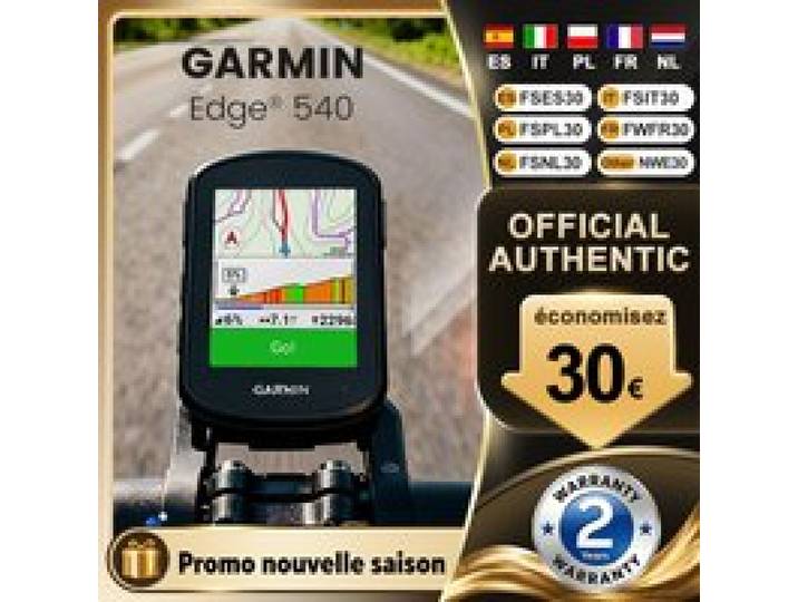 Garmin Edge 540 compacte GPS-fietscomputer met knopbediening, geavanceerde navigatie en meer