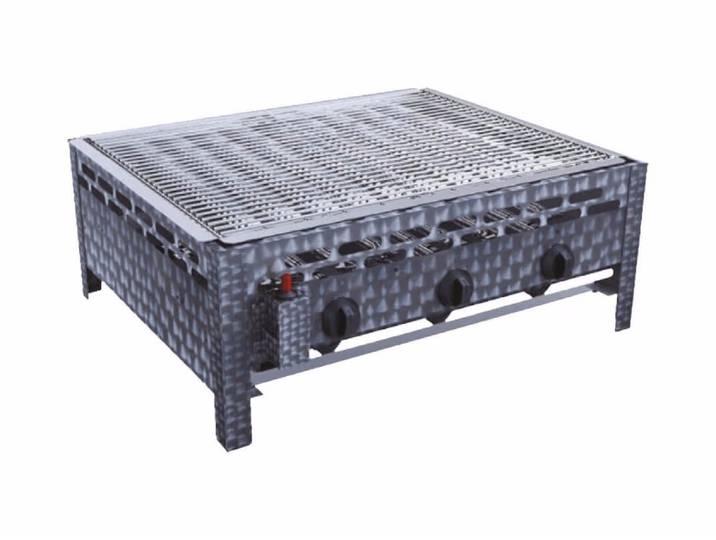 BBQ Dragon Gastrobräter Gasgrill – Gastro Grill/Griddleplatte – verchromt