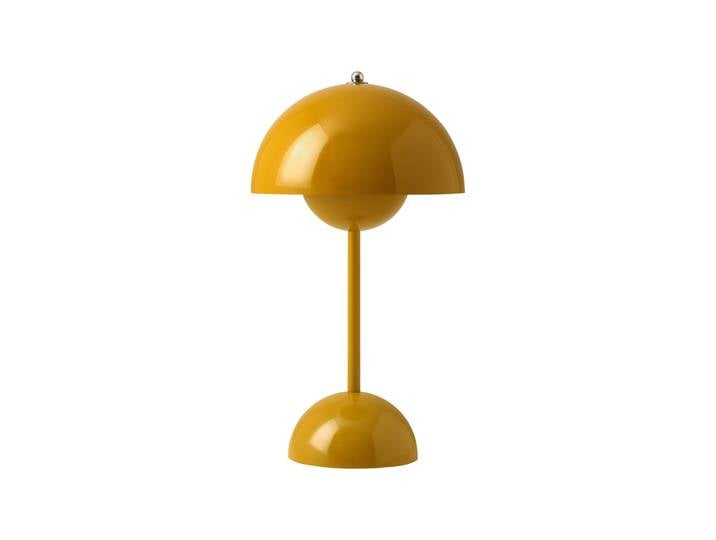 &tradition - Lampe sans fil rechargeable FlowerPot - Jaune - Polycarbonate - Designer Verner Panton