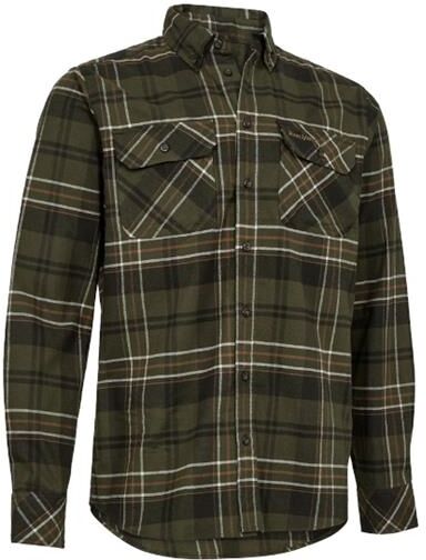 Deerhunter Mens Caleb Shirt, Green Check 41 / 42