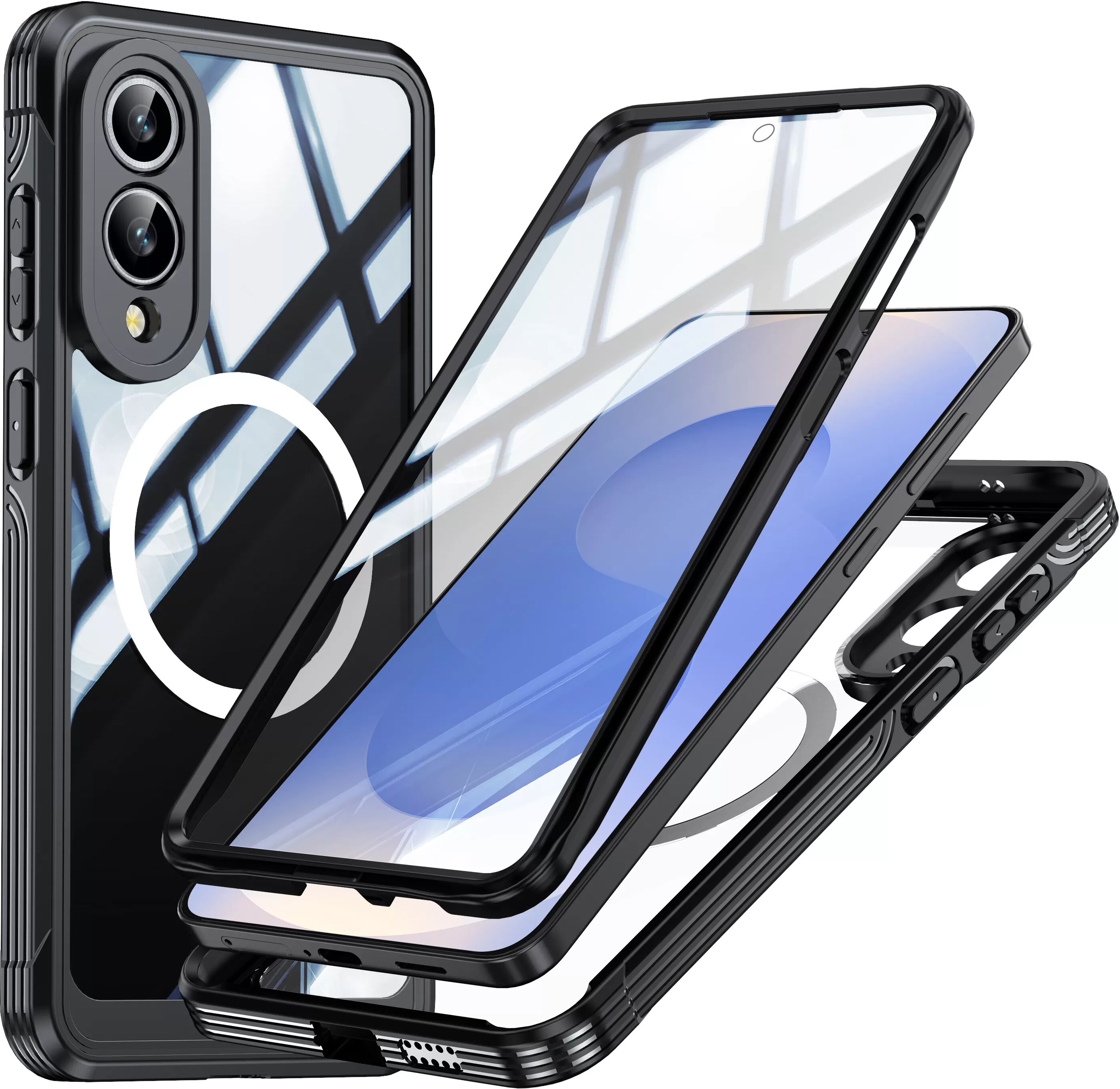 INF Coque antichoc pour Samsung Galaxy S25 Edge Le noir