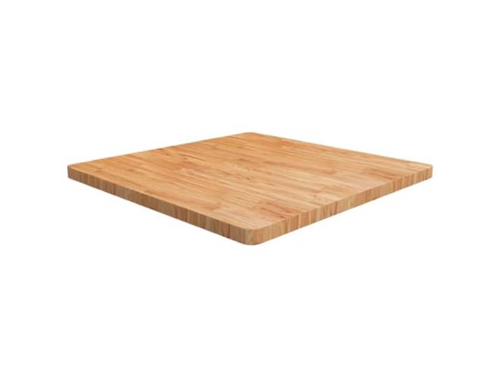 HFXHIJXQ Tischplatte Massivholz Eiche Quadratisch Hellbraun 90x90x4 cm Veredeln Sie Tische in Restaurant, Café oder Wohnzimmer mit der lackierten Ersatzplatte aus echtem Holz.