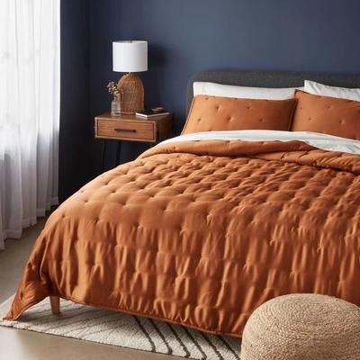All Categories Goods Full Queen Comforter Set Copper, Soft Shams, Thread Count, Cooling Comforter And Sham Set Threshold Full Queen Comforter Set Copper, Soft Shams, Thread Count, Cooling Comforter And Sham Set Threshold