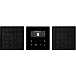 JUNG Smart RadioDA DABLS2BTSW (DAB+, FM, Bluetooth), Radio, Schwarz