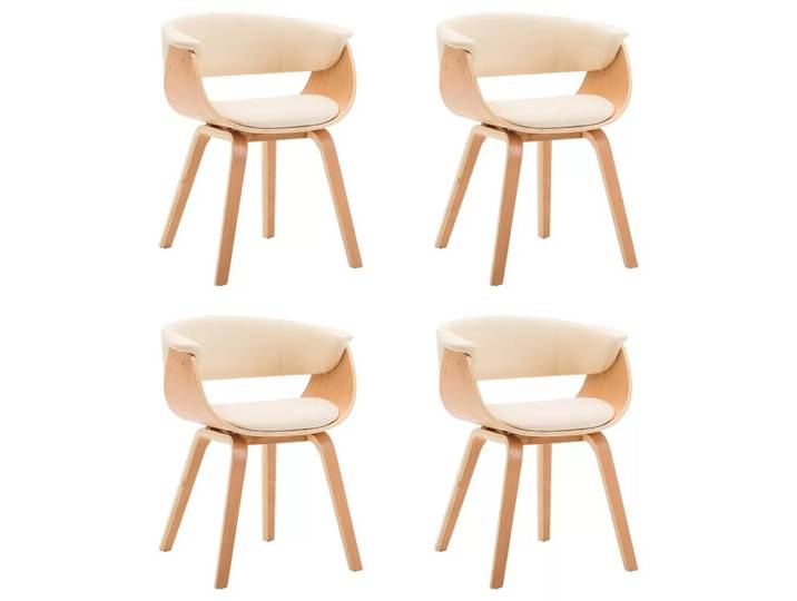 VidaXL - Esszimmerstuhl kunstleder, One Size, Light Beige