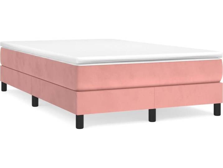 Cadre de lit Rosa 120x200 cm velours