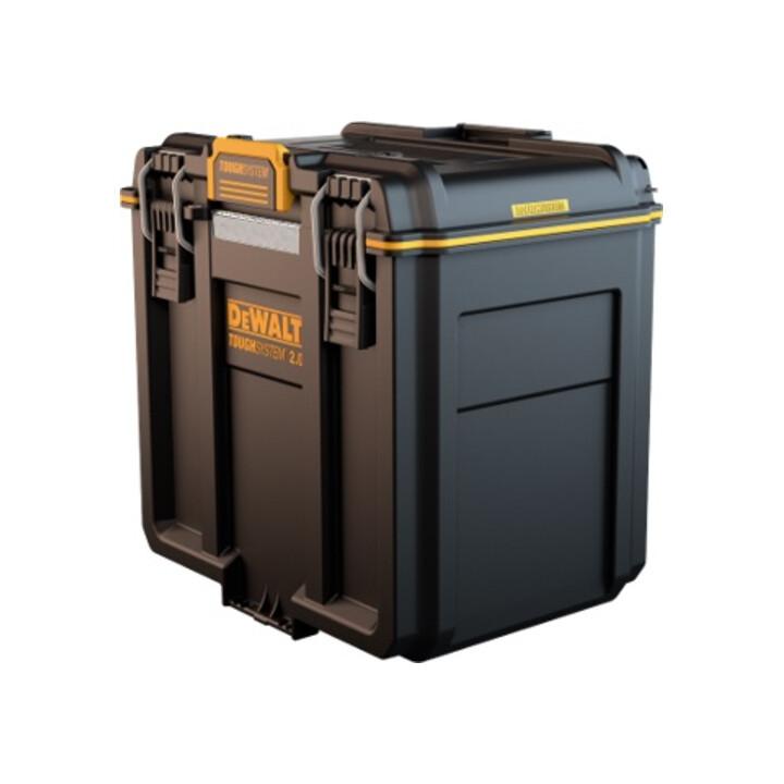 DEWALT DWST08035-1 Werkzeugbox aus Kunststoff, kompakt, ToughSystem 2.0, mit Metallverschlüssen und integriertem Dichtungsring)