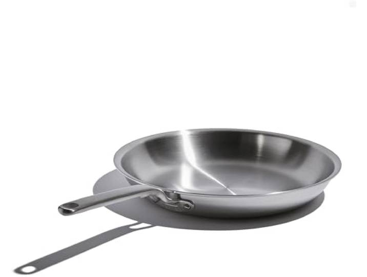 Heritage Steel Eater Serie Bratpfanne, 30,5 cm, USA hergestellt, 5-lagig, vollständig verkleideter Edelstahl, kühlbleibender Griff, Induktionsbereit, ungiftig