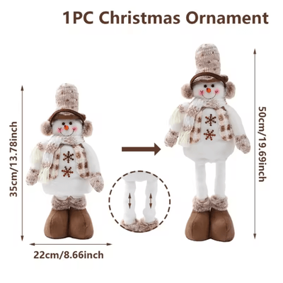 Inspire Picks Festive Snowman Christmas Tree Ornament Cute Hanging Holiday Decoration For Kids & Christmas Party Decor style 2