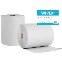 Wipex Putztuch L360xB220ca. mm weiss 2-lagig, Haushaltspapier, Weiss