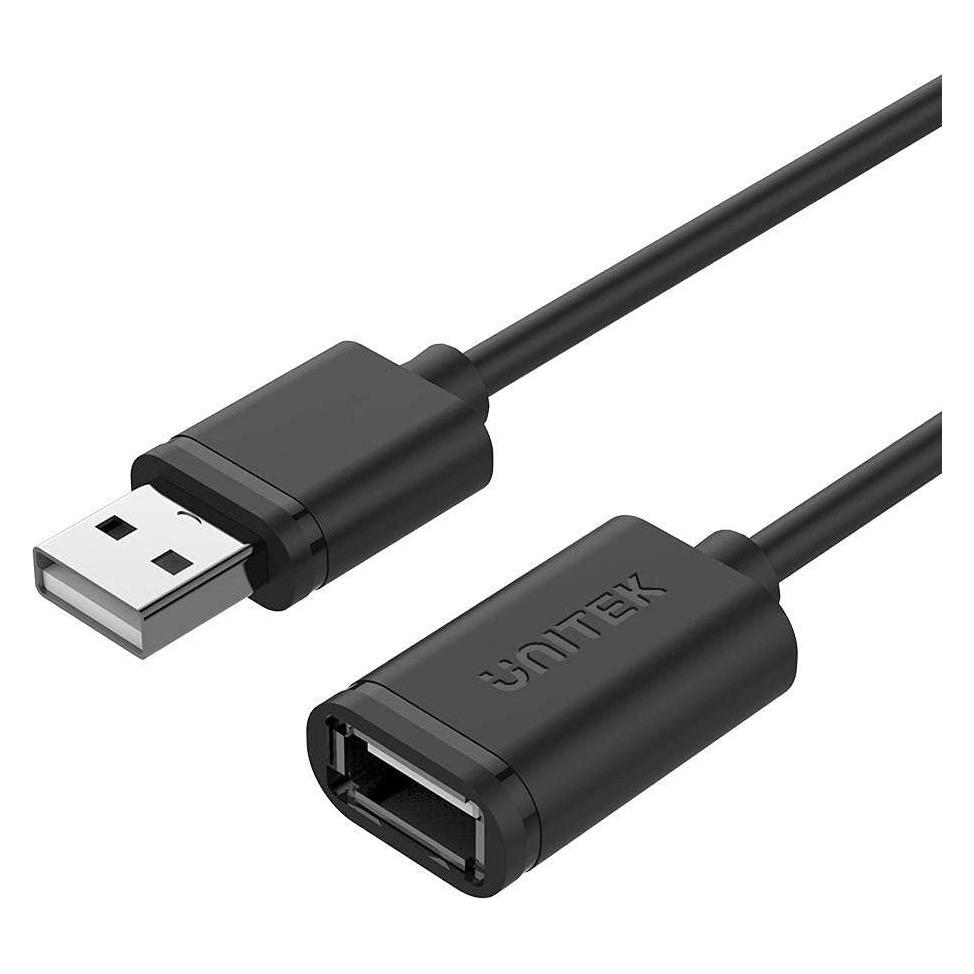 Unitek PRZEDLUZACZ USB 2.0 AM-AF 3M, Y-417GBK (3 m, USB 2.0) (Y-C417GBK)