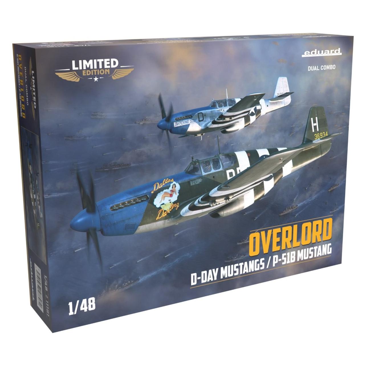 Eduard OVERLORD: D-DAY MUSTANGS / P-51B MUSTANG DUAL COMBO 1/48 EDUARD-LIMITED (11181)
