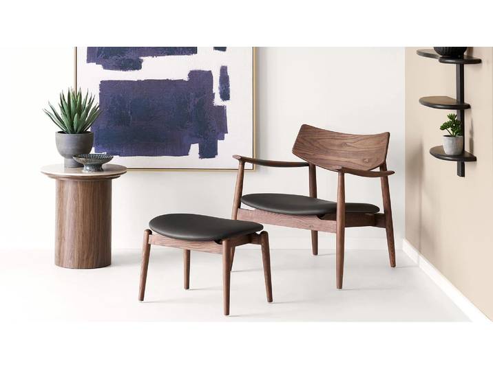 Beistelltisch Lykke - in Travertin-Optik - Braun - Luxusbetten24