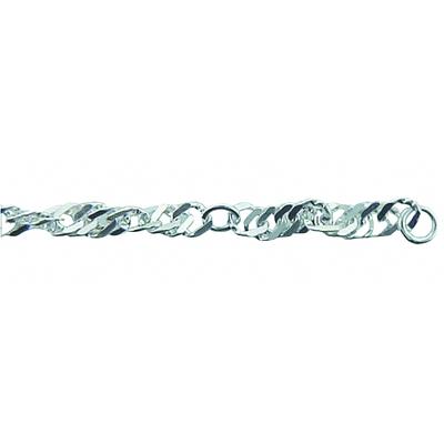 Fußkette ADELIA´S "Singapur Fußkettchen 925 Silber", silber, Fußketten, Damen, Silber 925 (Sterlingsilber), Silberfußkette Singapur
