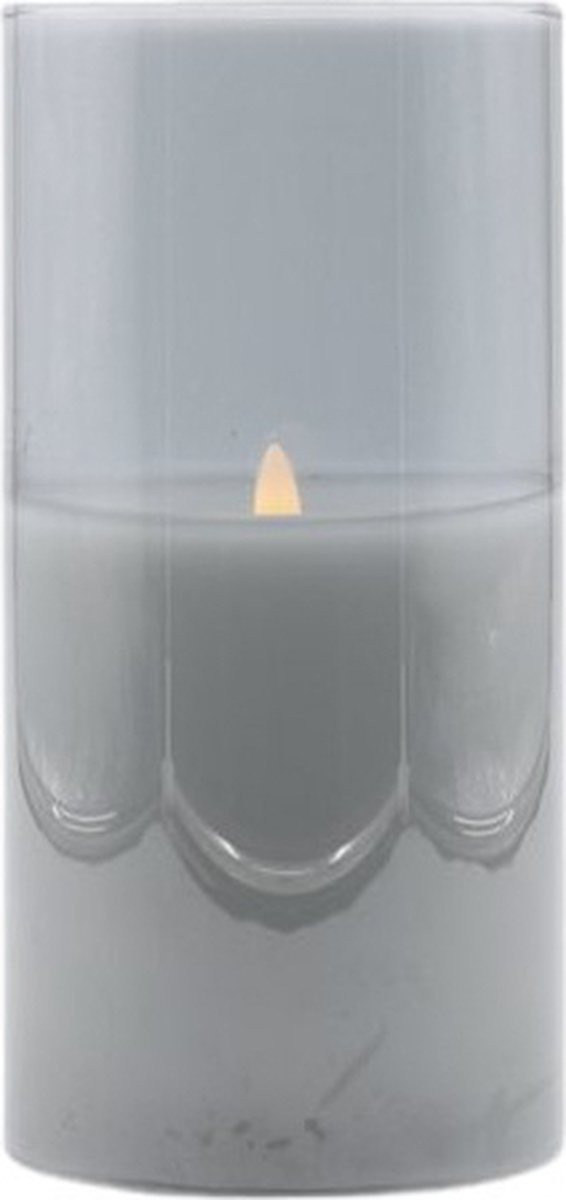 Mansion Atmosphere Led sfeerlicht grijs 10 x 20 cm
