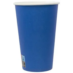 MONOUSO - Pappbecher Blau „Farben" 600ml Ø9,4cm (320 Stück)