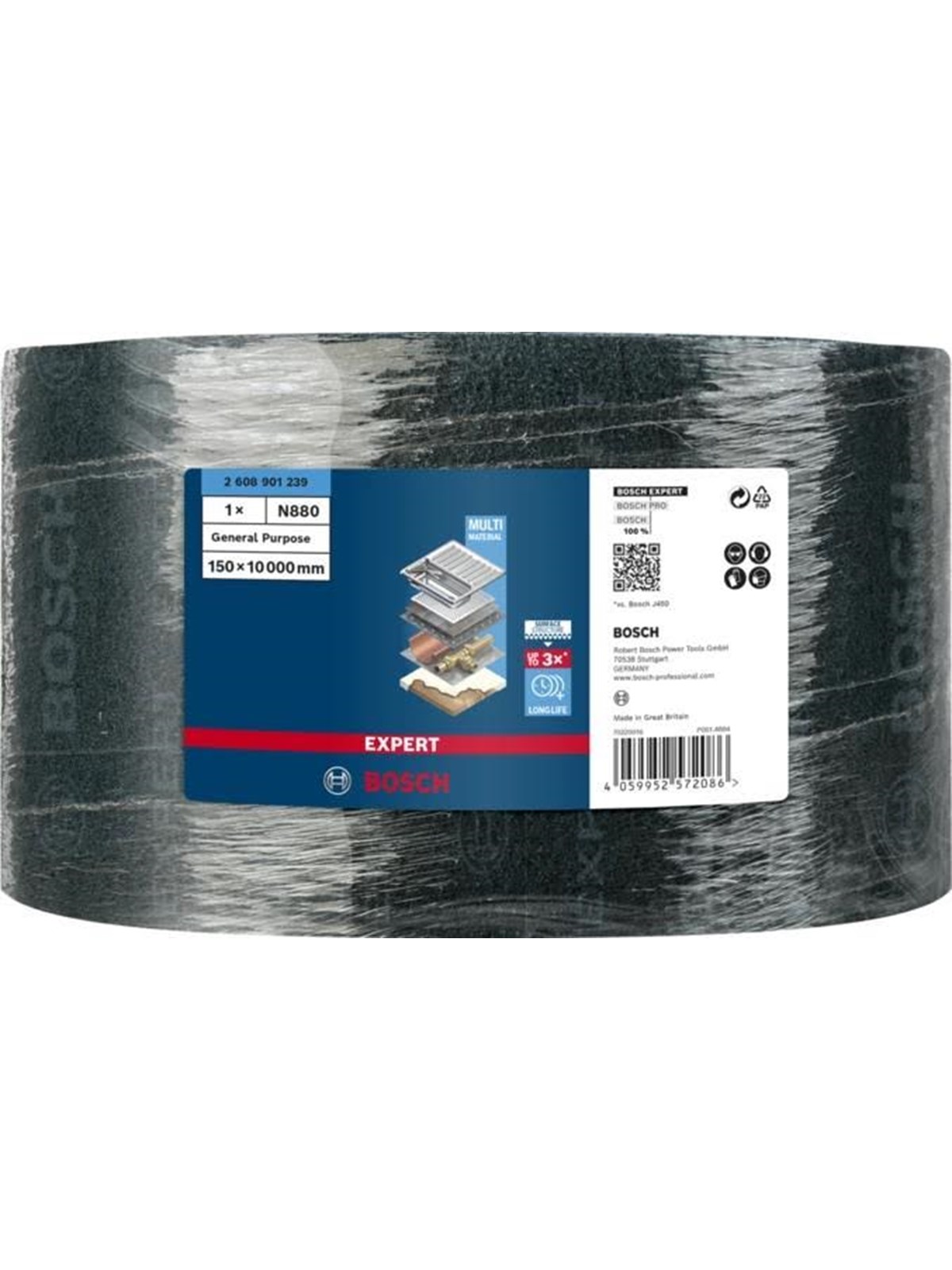 Bosch 2 608 901 239 Sanding Roll Very Fine Grit 1pc