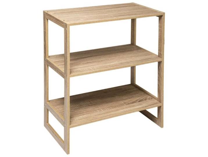 Étagère en bois naturel - 3 niveaux - PEGANE - Contemporain - Design