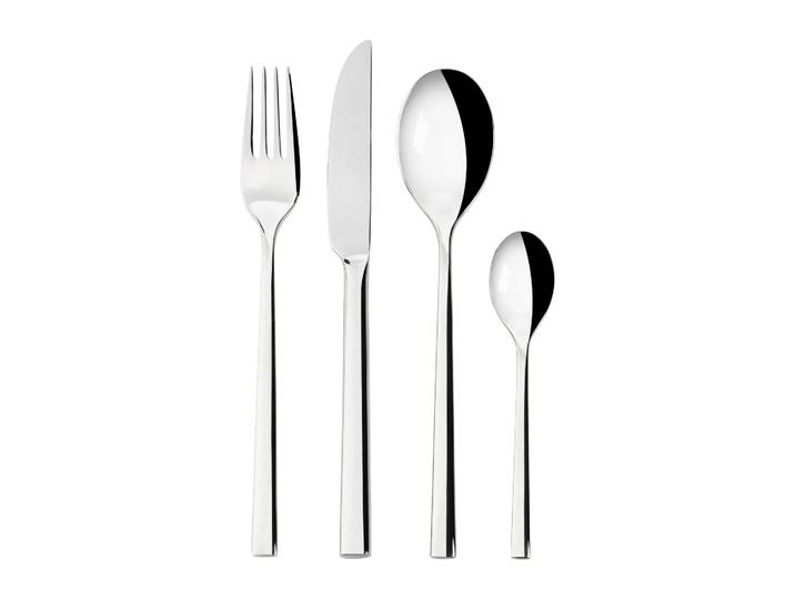 Scandi Living Set de couverts Lake 24 pièces Acier inoxydable