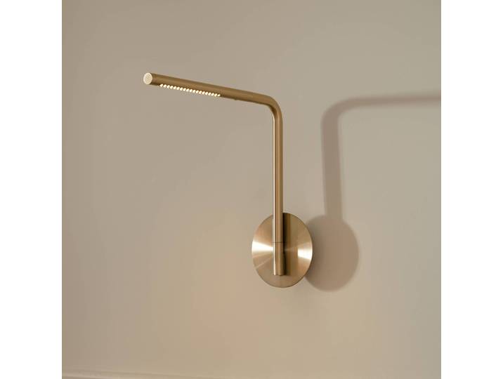 UMAGE Wandleuchte Omni Pivot, dimmbar, messing / gold, für Schlafzimmer, Aluminium, Design