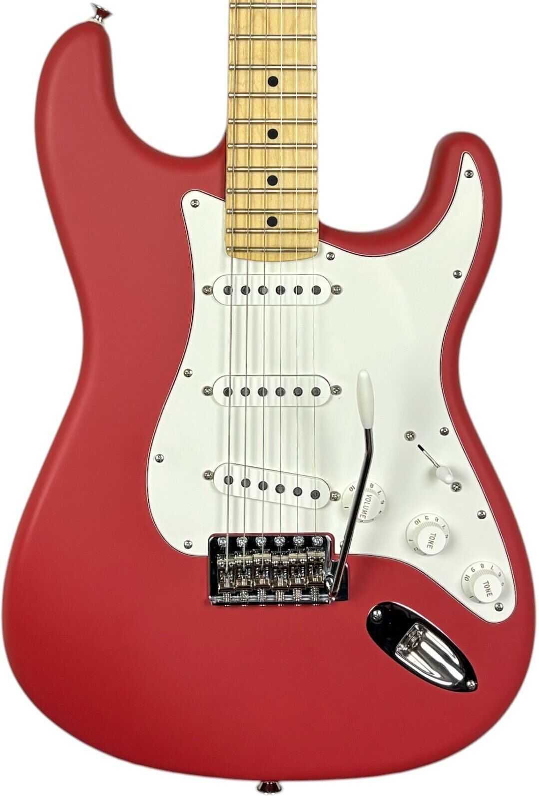 Fender Exclusive American Standard Stratocaster 2024 - Satin Fiesta Red   Satin Fiesta Red - Refurbished