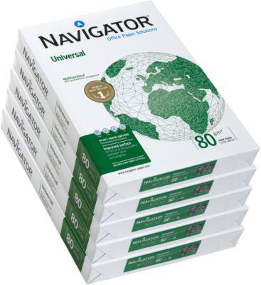 Kopierpapier Navigator Universal, DIN A3, 80 g/m², hochweiß, 2500 Blatt