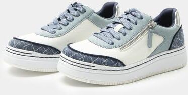 Women's Averie Zipper Platform Sneaker by Alegria in Indigo (Size 7 M)