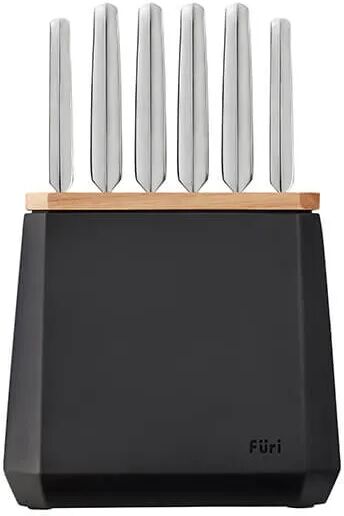 Furi Knives Furi Pro 7 Piece Stone Midnight Knife Block Set