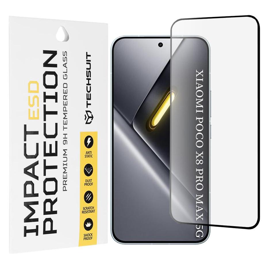 Techsuit - ESD Glass - Xiaomi Poco X8 Pro Max - Black (Xiaomi Poco X8 Pro Max) (68303191)