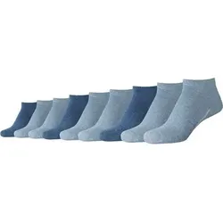 CAMANO Herren Socken Online ca-soft Sneaker 9p, Größe 35-38 in Blau Blau