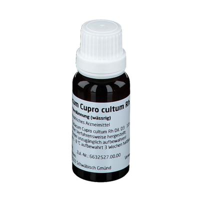 Tabacum Cupro cultum Rh D 3 Dilution 20 ml