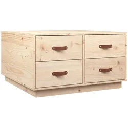 vidaXL Couchtisch 80x80x45 cm Massivholz Kiefer