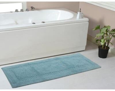 Home Weavers Inc Home Weavers Classy Bathmat Absorbent Cotton Machine Washable Bath Rug
