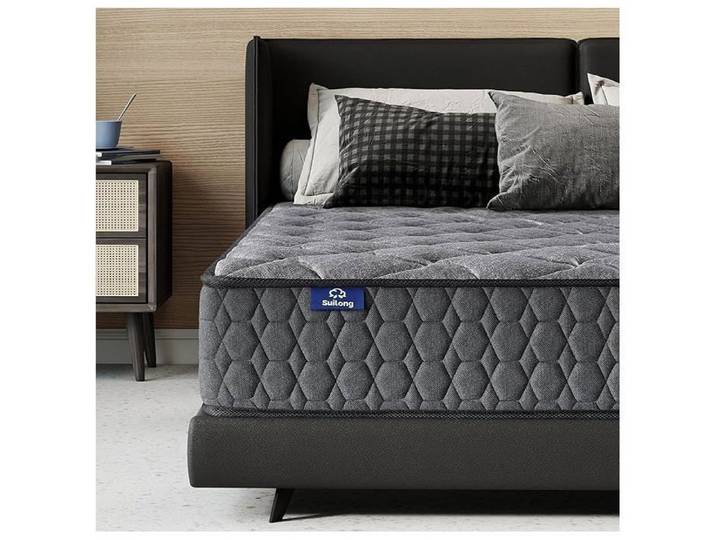 slily Matelas 80x200 25cm Épaisseur Matelas Hybride à Ressorts Ensachés et Memoire de Forme H3 H4 Fermeté Moyenne 7 Zones