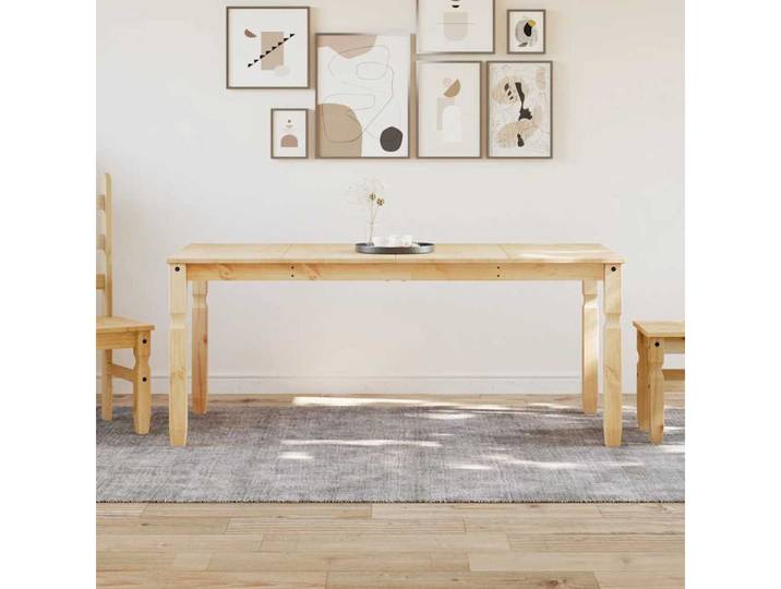 furnicato Esstisch aus Massivholz, Honigwachs-Finish, 180x90x75 cm (1-St), Rustikale Tafel mit pflegeleichter Oberfläche für das Esszimmer