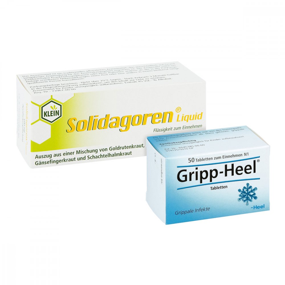 Solidagoren Liquid 100 ml und Gripp-Heel Tabletten 50 stk 08101357