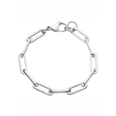 Armband JOBO, silber (edelstahlfarben), Armbänder, Damen, 23cm, Edelstahl, Armband, Edelstahl 23 cm