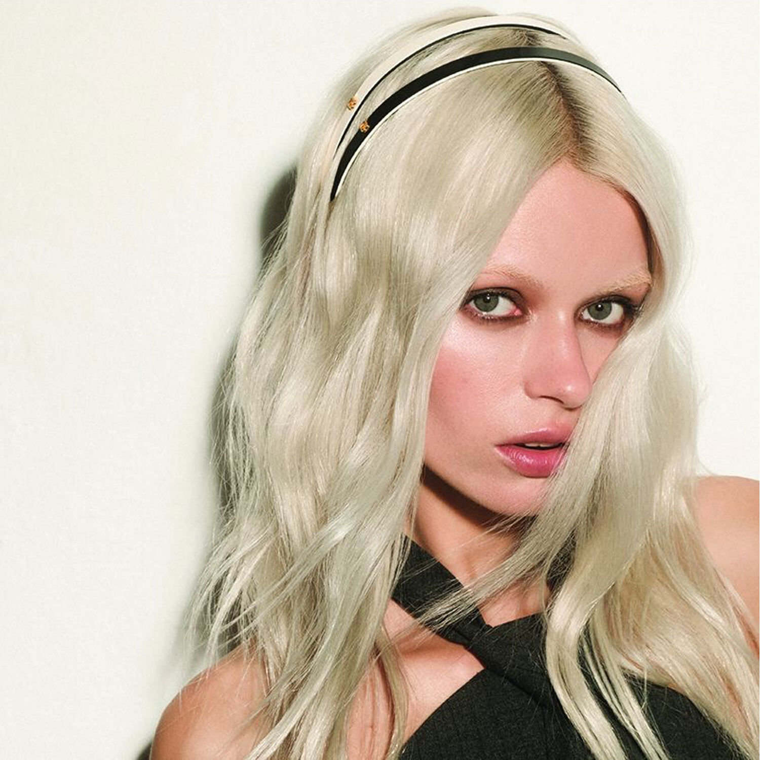 BALMAIN Hair White & Black Acetate Headband