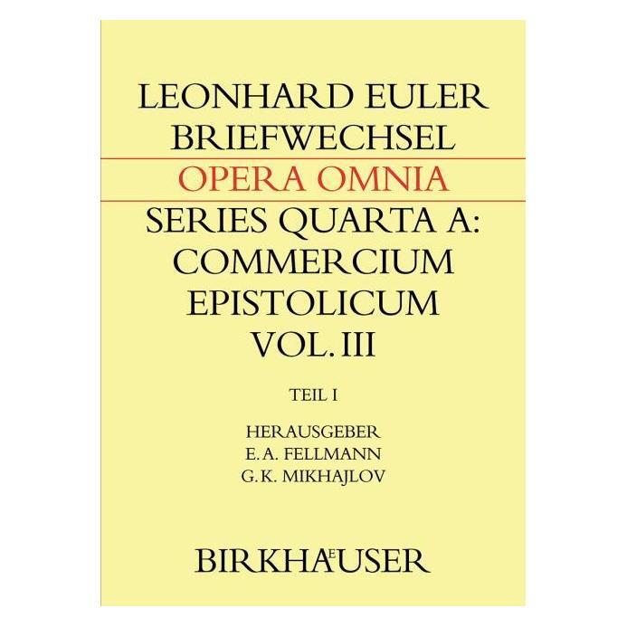 Springer Euler:Briefwechsel mit Daniel Bernoulli (Deutsch, Hardcover, Leonhard Euler) (66439798)