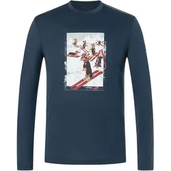 Super Natural, Herren, Funktionsshirt, Dachshund Party (S), Mehrfarbig, Blau, S