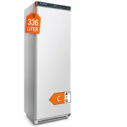 GastroHero Lagerkühlschrank ECO 400 336 Liter Weiß Umluftkühlung 0 bis +8 °C automatische Abtauung Gewerbe Kühlschrank
