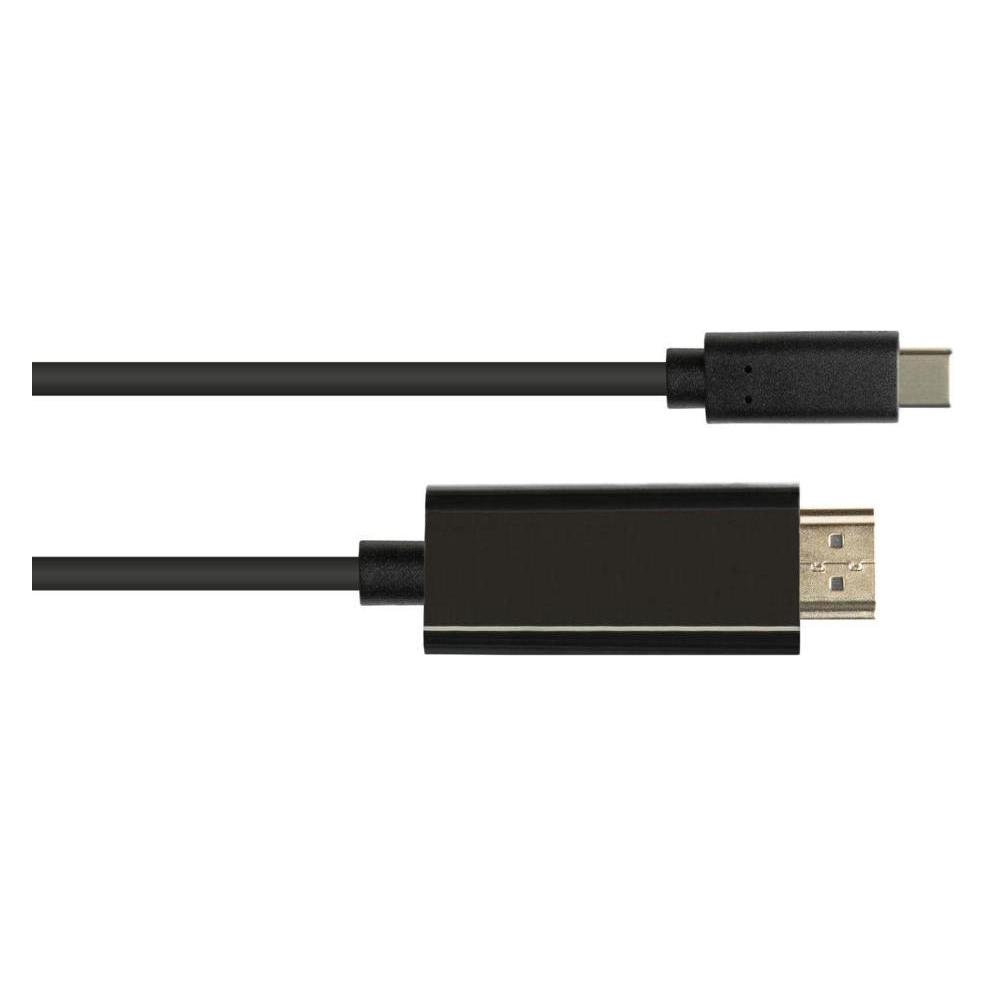 Kabelmeister Adapterkabel USB-C? Stecker an HDMI 2.0 Stecker, 4K / UHD @60Hz, CU, schwarz, 3m (3 m) (SO-37337)