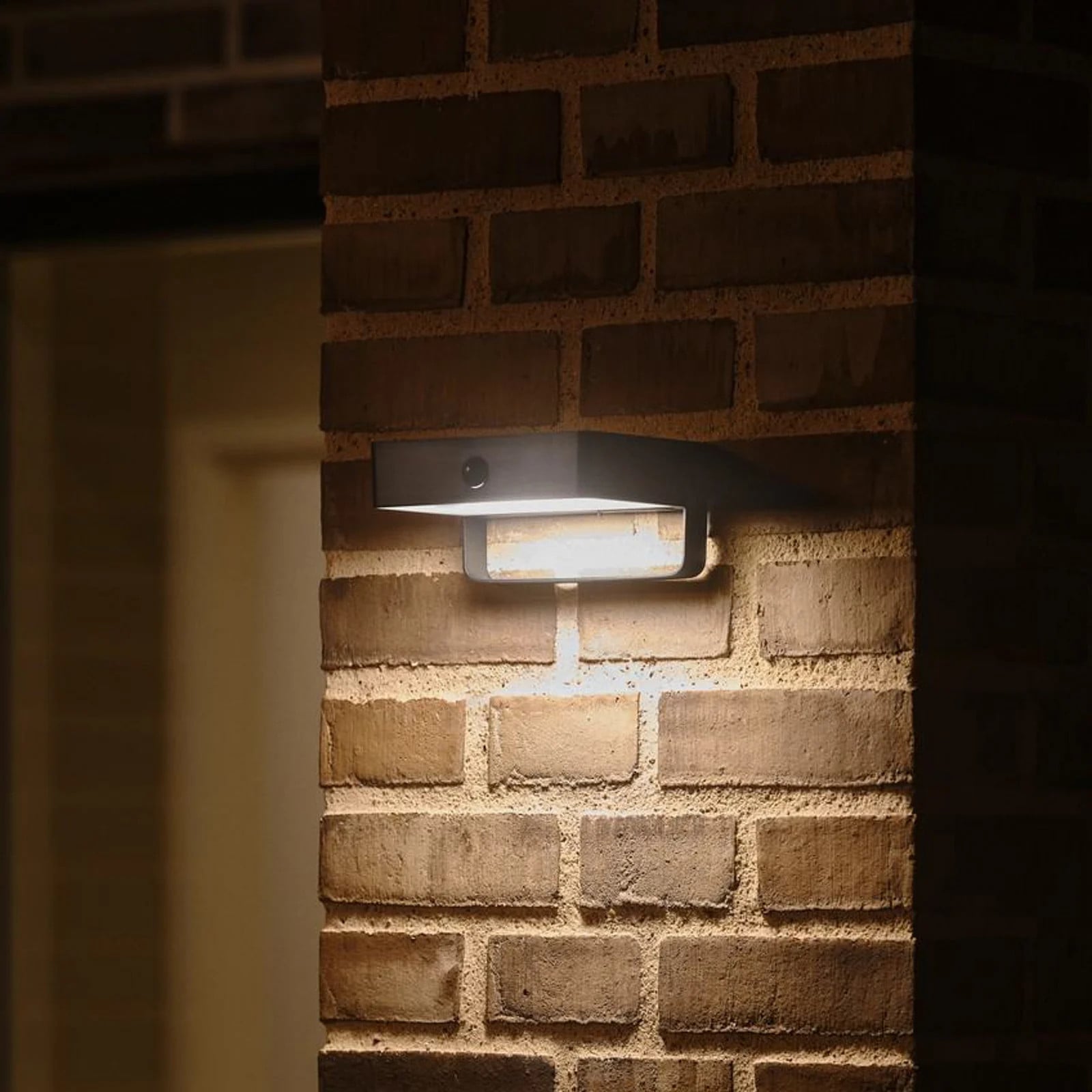 Nordlux Saulio Solar Buitenwandlamp met Bewegingssensor, Zwart
