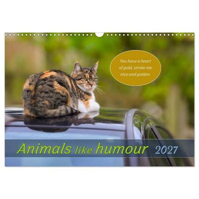 Animals like humour (Wall Calendar 2027 DIN A3 landscape), CALVENDO 12 Month Wall Calendar