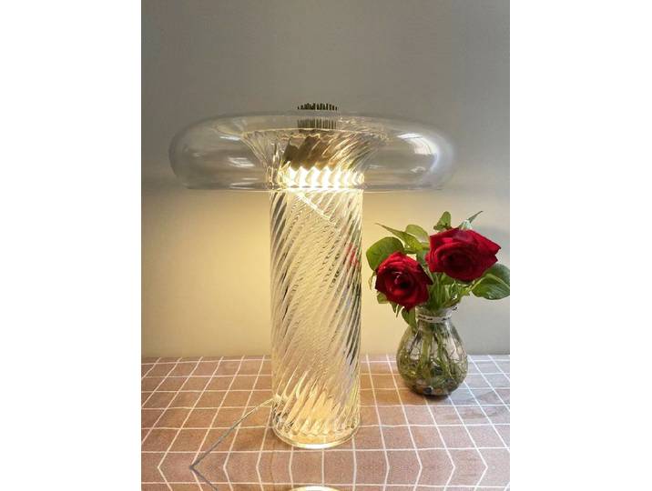Lampe de bureau en verre de luxe moderne minimaliste salon lumière étude lampe de Table créative nordique chambre lampe de chevet éclairage LED