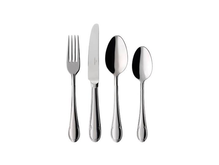 Besteck-Set VILLEROY & BOCH Tafelbesteck Mademoiselle silber , silber, 24, Essbesteck-Sets, rostfrei, spülmaschinengeeignet