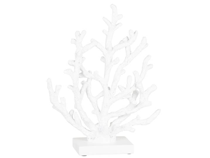 Deko-Element Koralle aus weißem Polyresin, H33cm