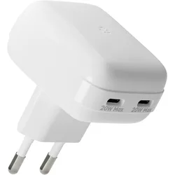 DBRAMANTE1928 re-charge Ladegerät flat 2xUSB-C 20W weiß